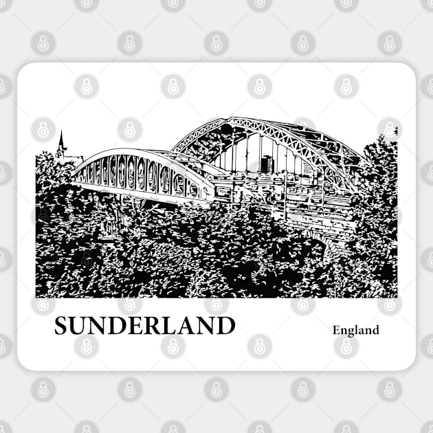 Sunderland England Sticker by Lakeric